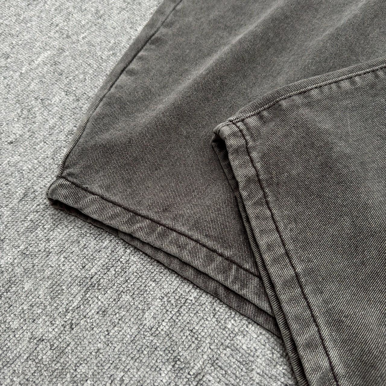 刷白彎刀牛仔褲 81088