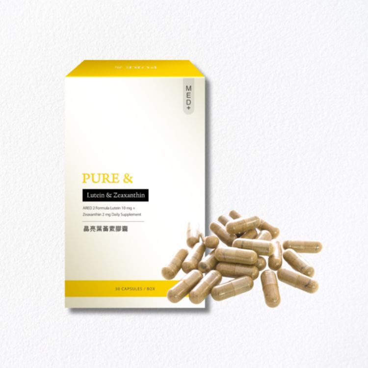 訂閱制【專利級游離型葉黃素｜科研配方520% 吸收提升】Pure&五告水晶晶葉黃素膠囊（30顆 / 盒）