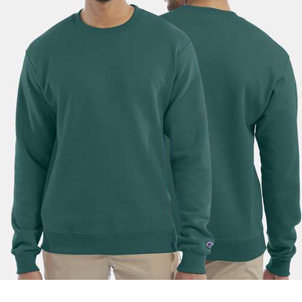 男女款- 小C素面內刷毛長袖大學T重磅9.0 OZ- 深綠色(美規大學T/保暖大尺碼)