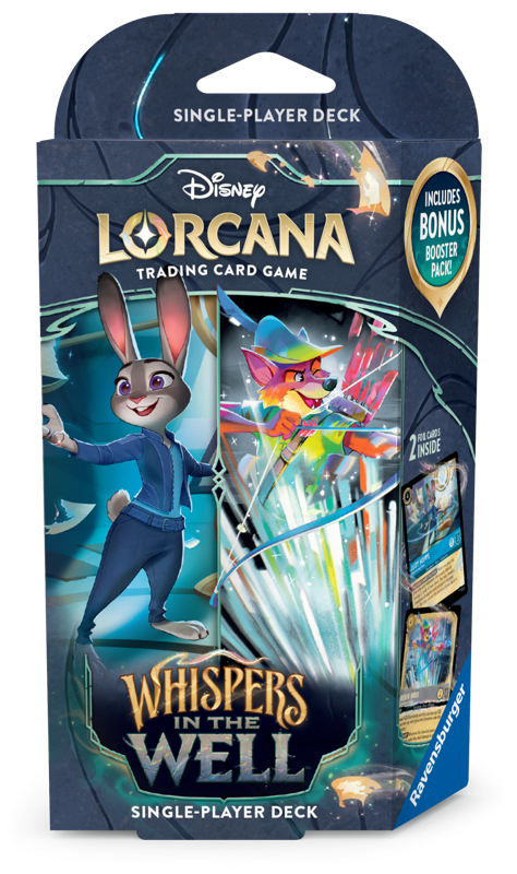 迪士尼 LORCANA 集換式卡片遊戲 : Set 10 - whispers in the well - Starter Deck -Judy & Robin