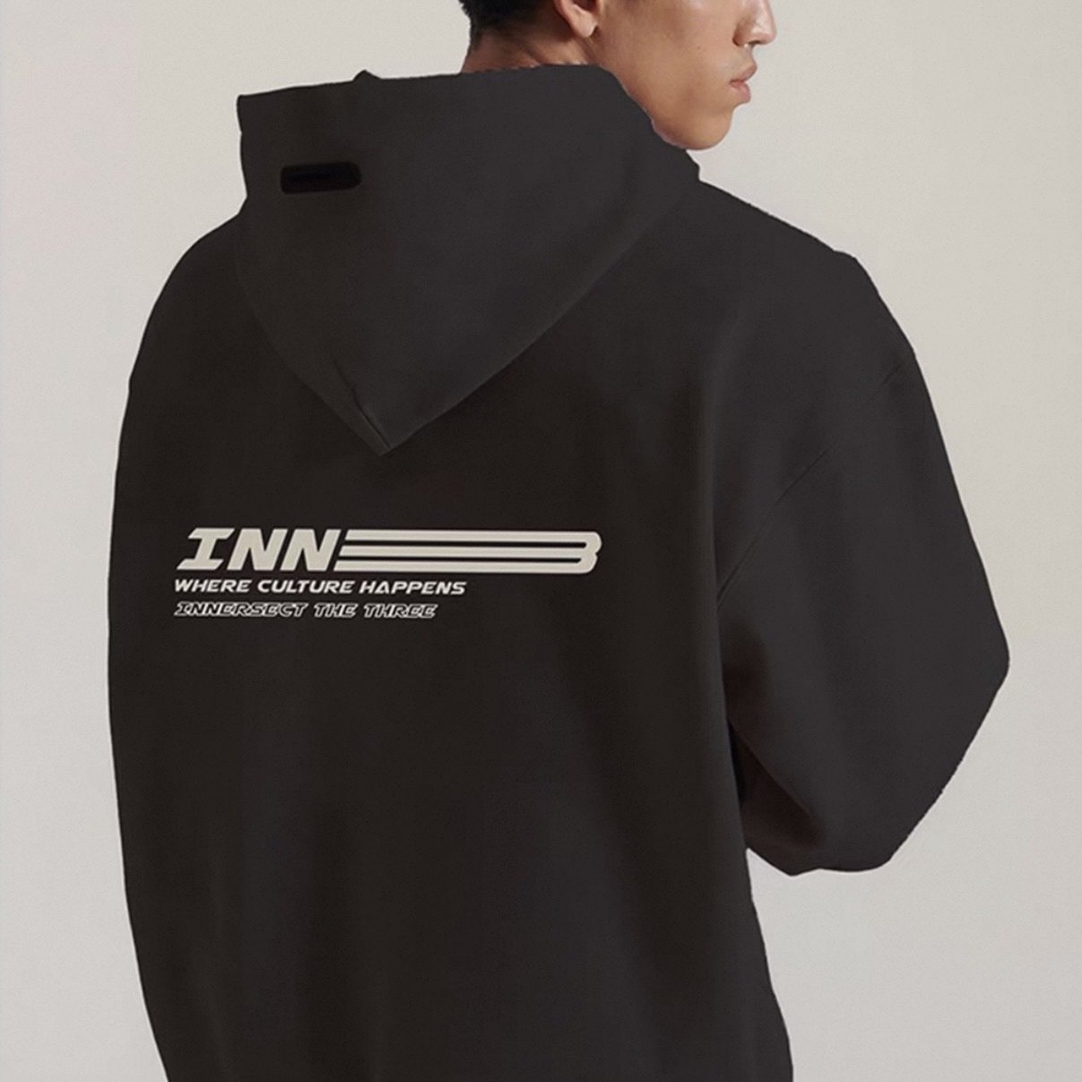 INNERSECT 三生萬物 開衫字母連帽外套 美式 潮牌 街頭 長袖 寬鬆 INN24FWTHD379