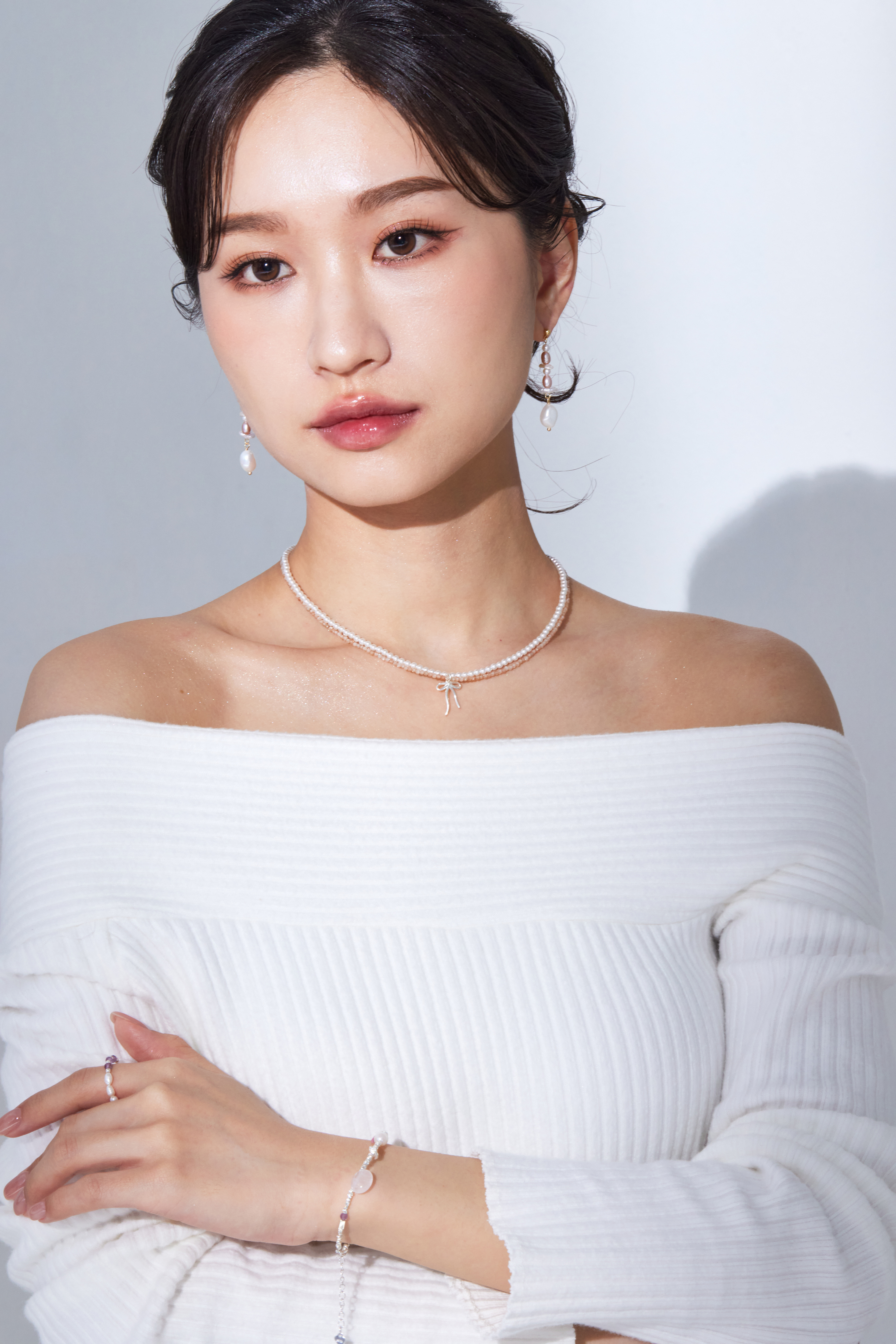 蝴蝶結珍珠項鍊