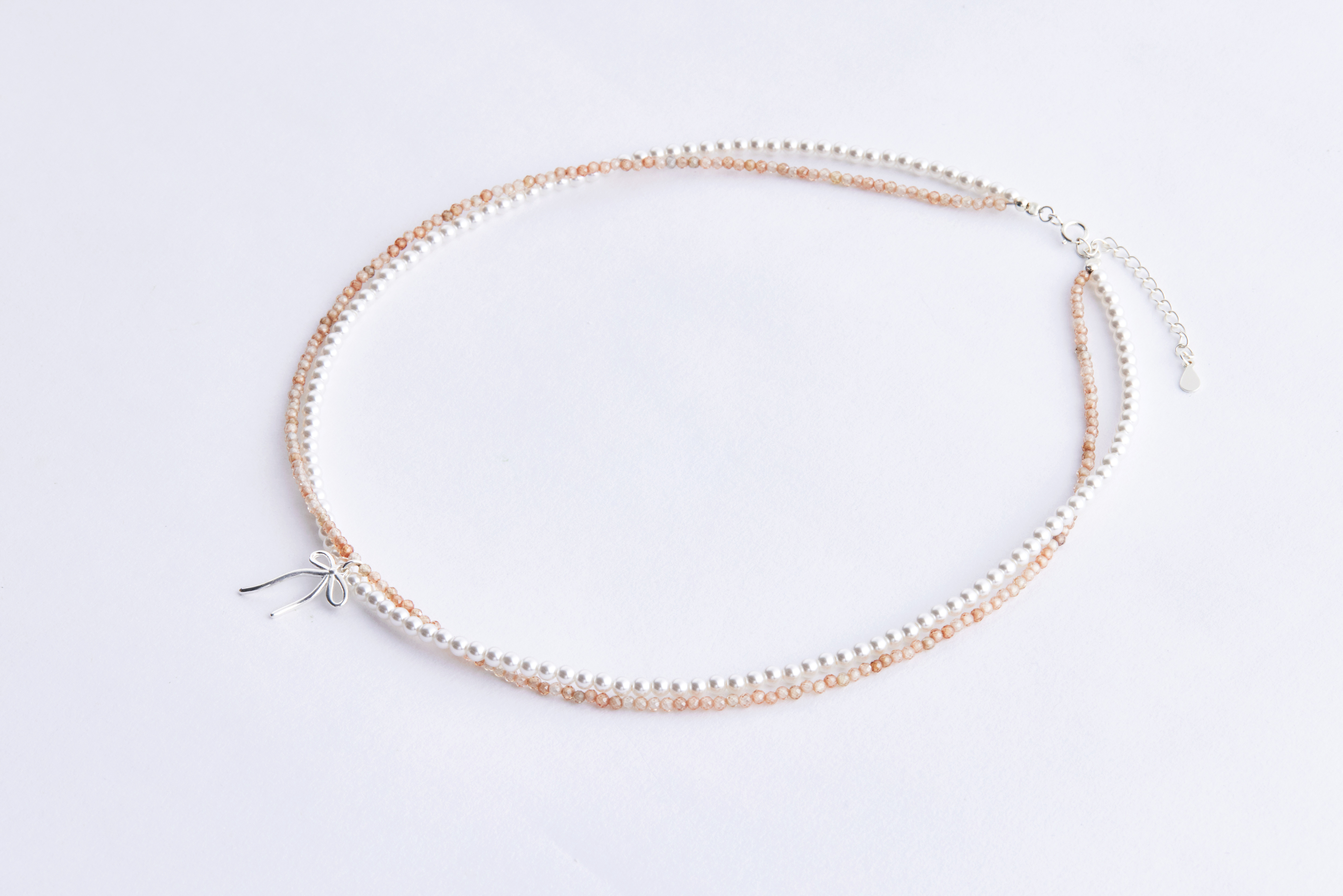 蝴蝶結珍珠項鍊