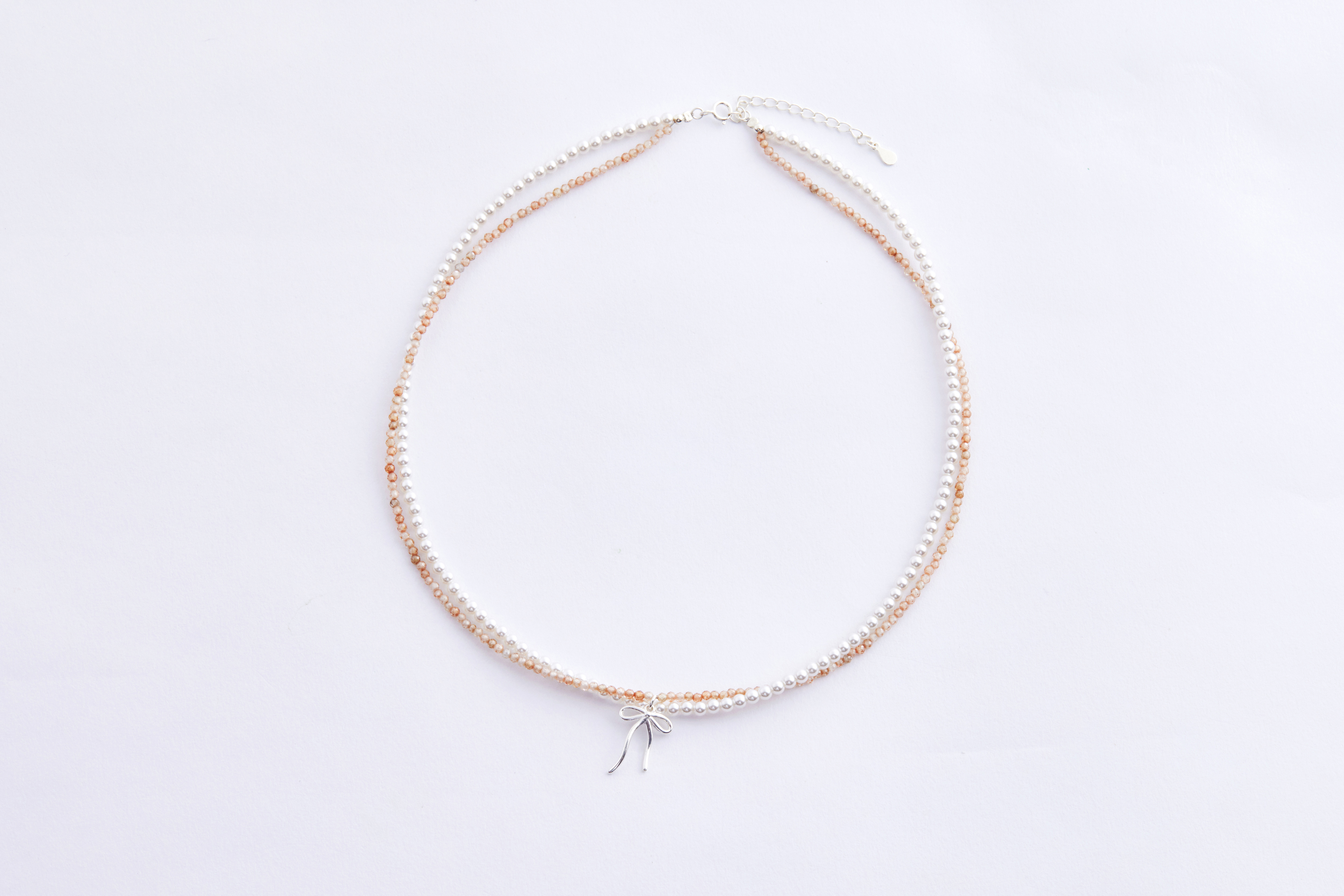 蝴蝶結珍珠項鍊
