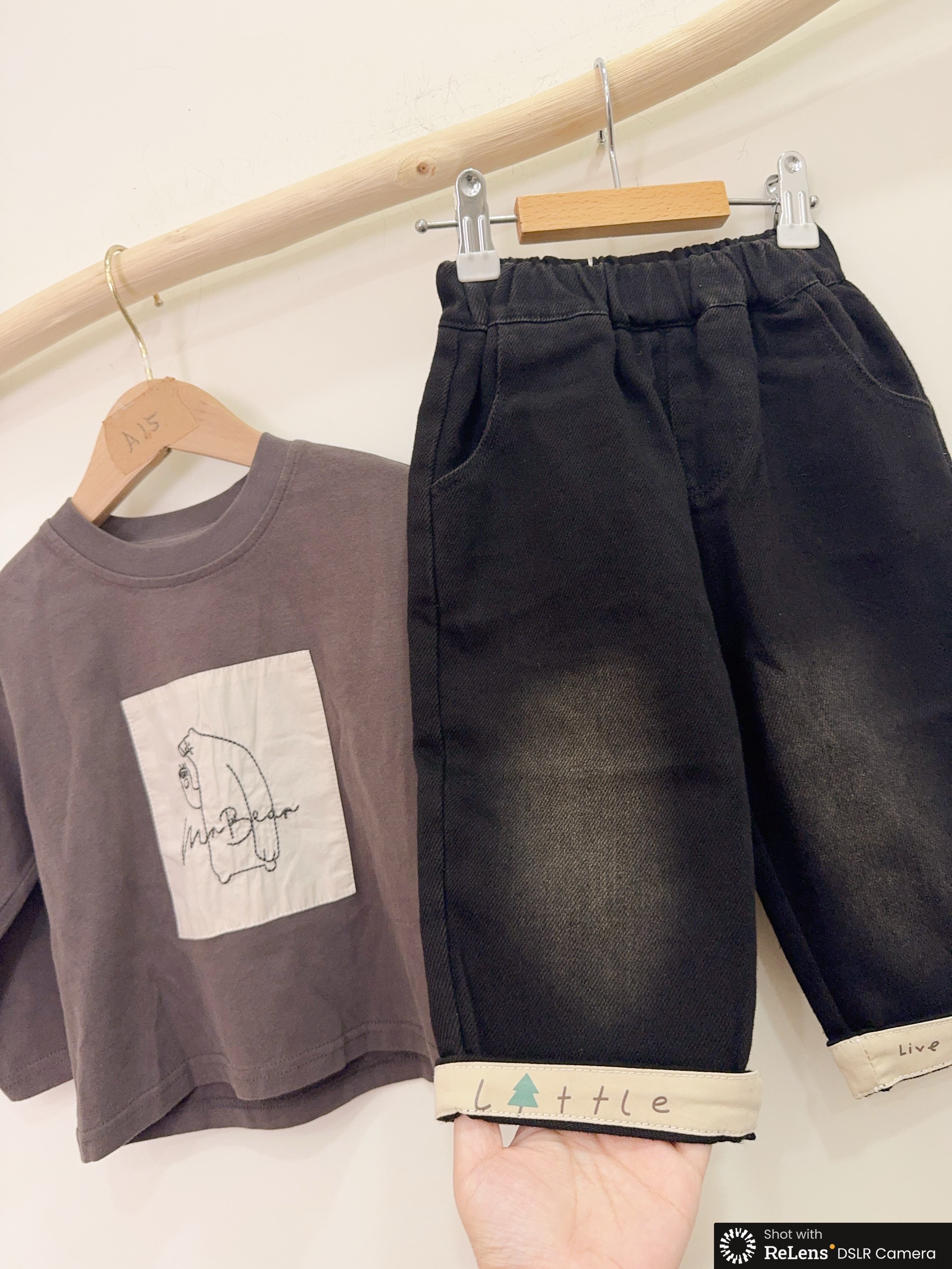 z26104日系貼布刺繡熊上衣