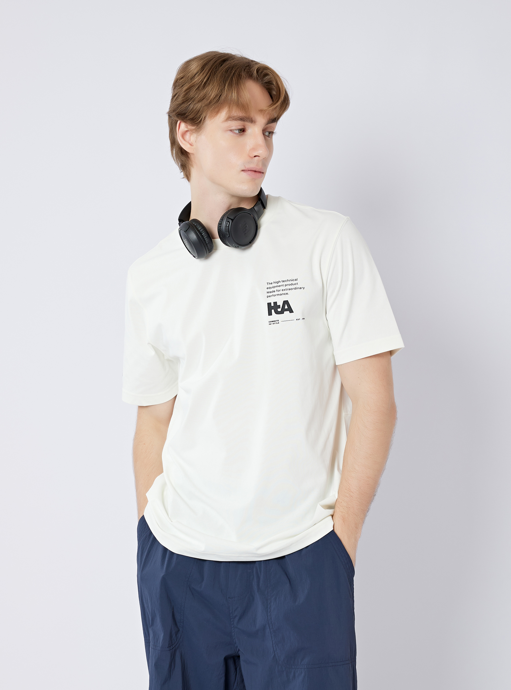 男女適穿 印花圓領短袖T-Shirt