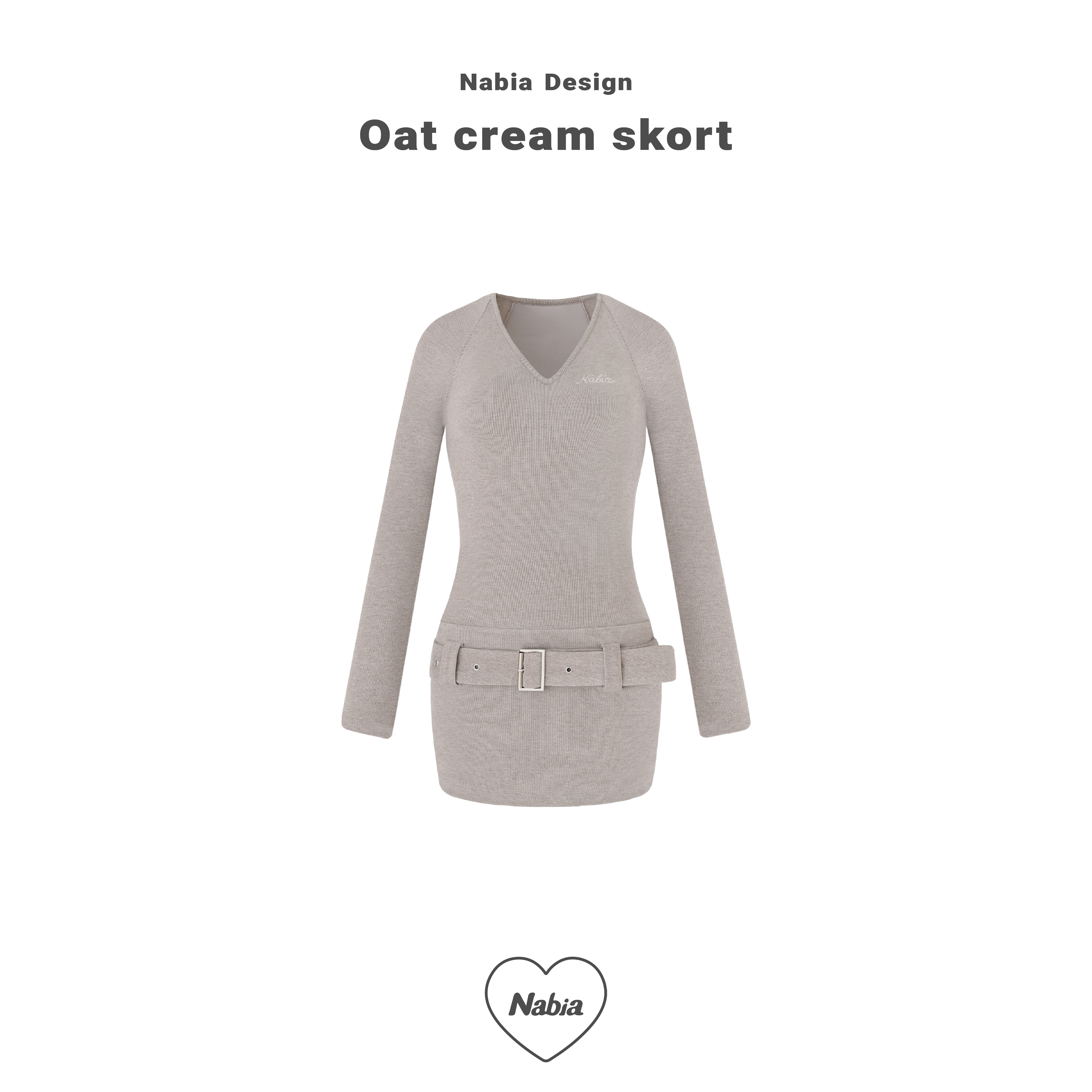 燕麥奶連身褲裙