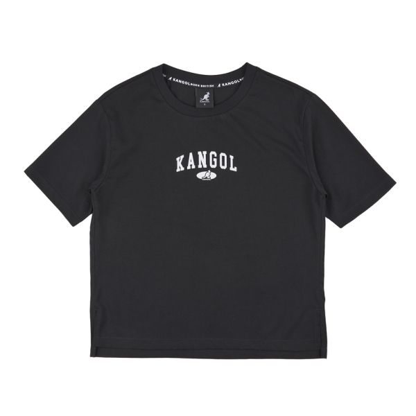 KANGOL 短袖 黑 白 紫 經典LOGO 涼感 休閒 上衣 女 6422100300 6422100391 6422100320