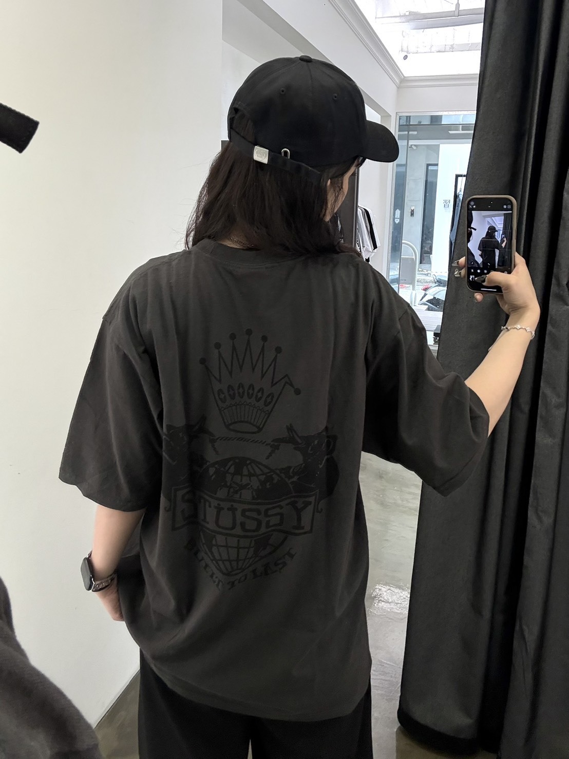 STUSSY BUILT TO LAST TEE PIGMENT DYED 皇冠 水洗 短T