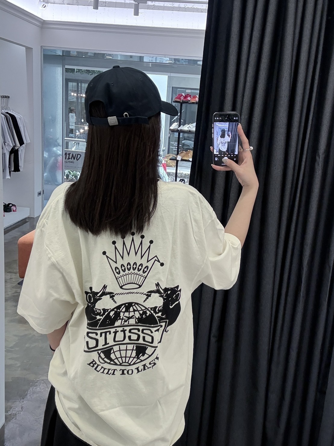 STUSSY BUILT TO LAST TEE PIGMENT DYED 皇冠 水洗 短T