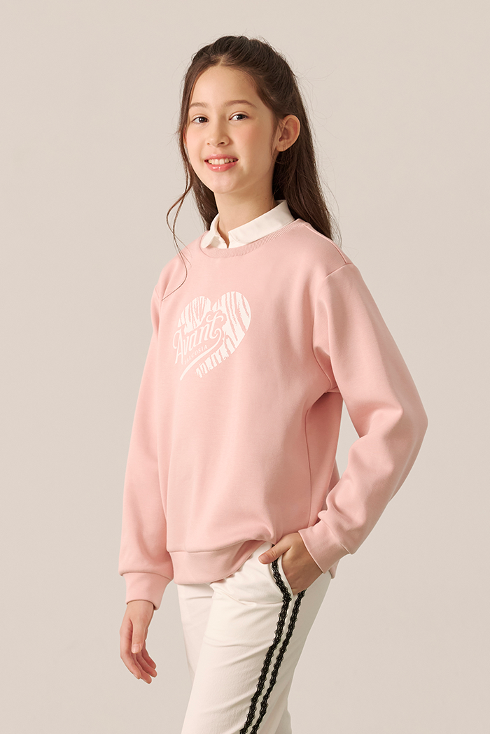 Avant Falcosia  法式甜心女童保暖兩穿上衣-奶油粉