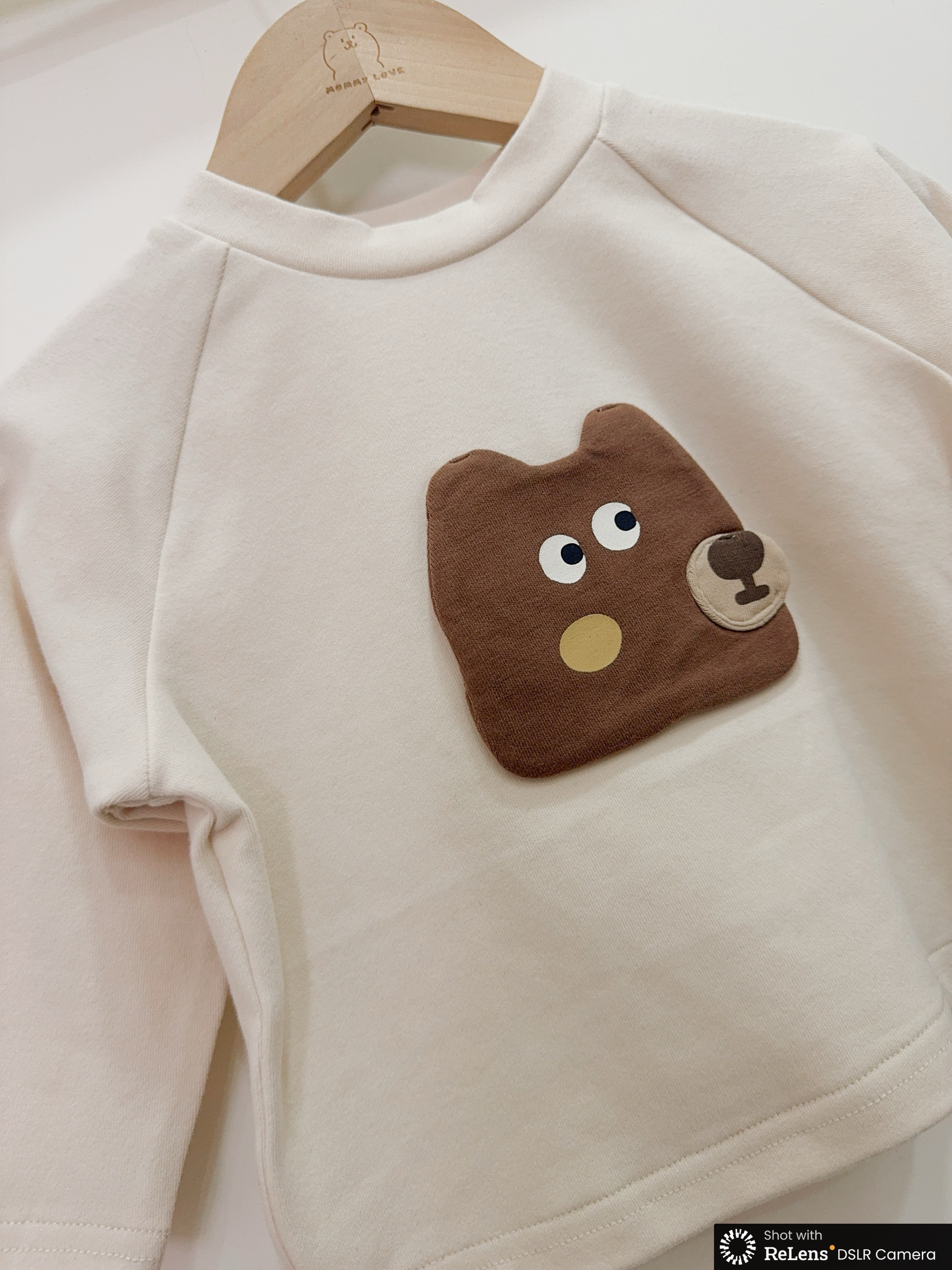 wz35120立體狗狗磨毛上衣