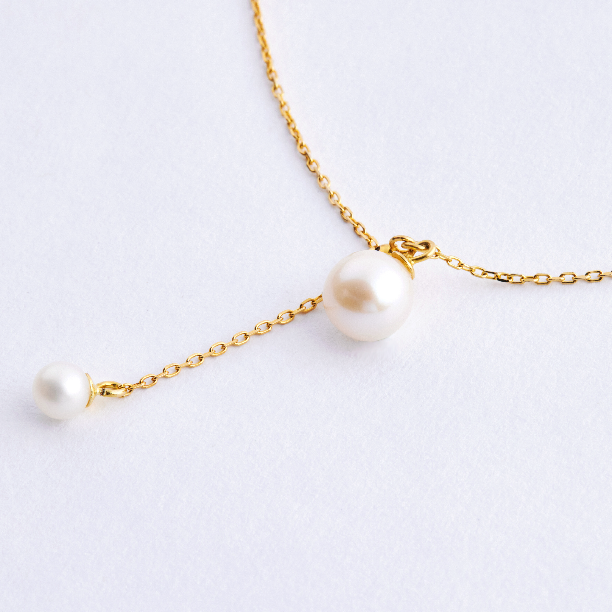 N1169 | 純銀Y字珍珠調節項鍊