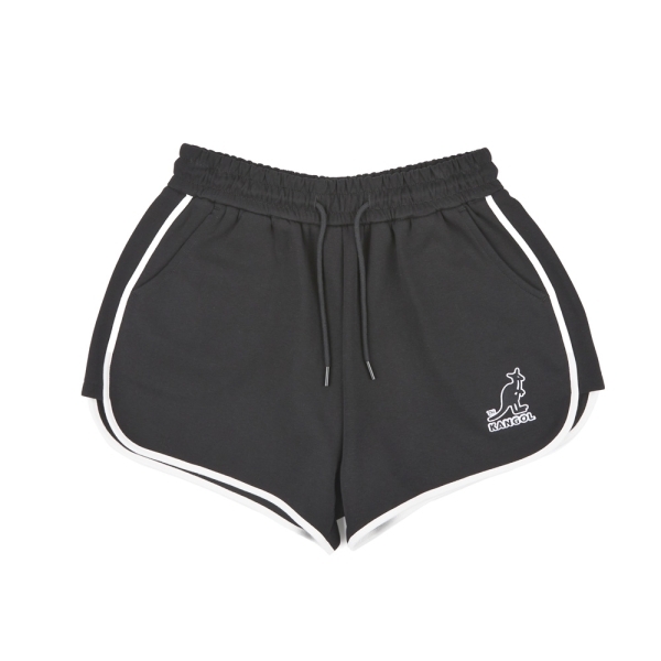 KANGOL 短褲 黑 灰 滾邊 真理褲 棉短褲 女 6422150111 6422150120