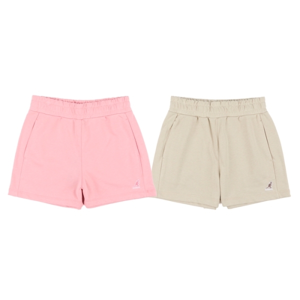 KANGOL 短褲 粉紅 卡其 經典LOGO 休閒短褲 女 6422150232 6422150241