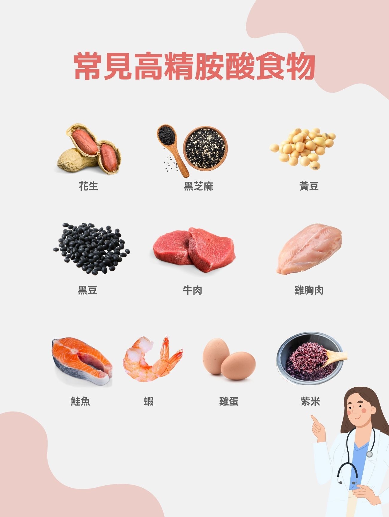 10大常見高精胺酸食物