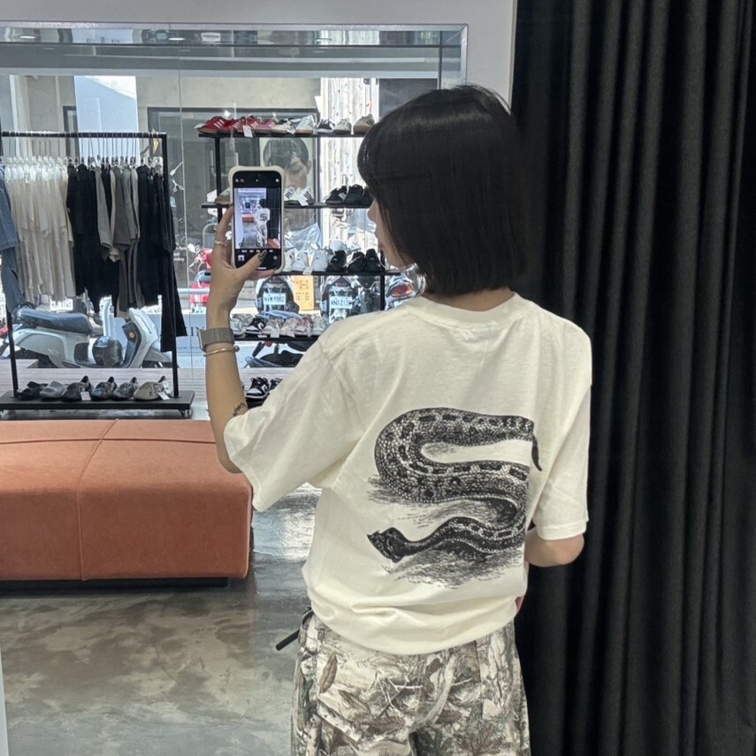 STUSSY SERPENT PIG.DYED TEE