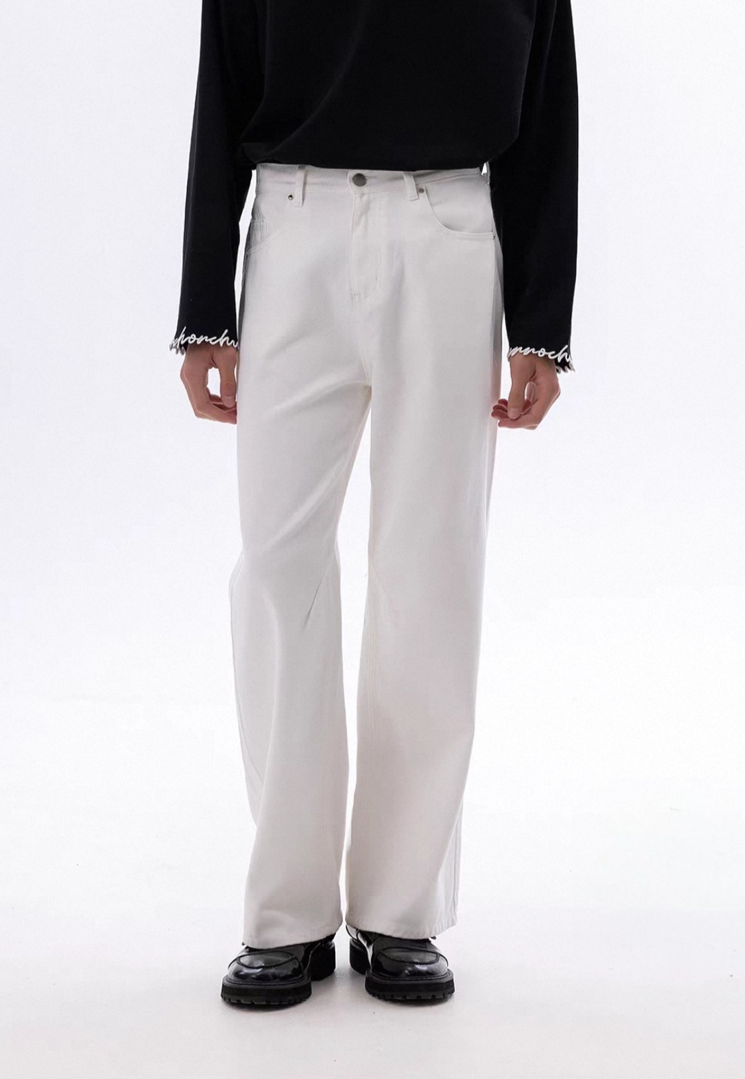 114. White Wide Leg Trousers