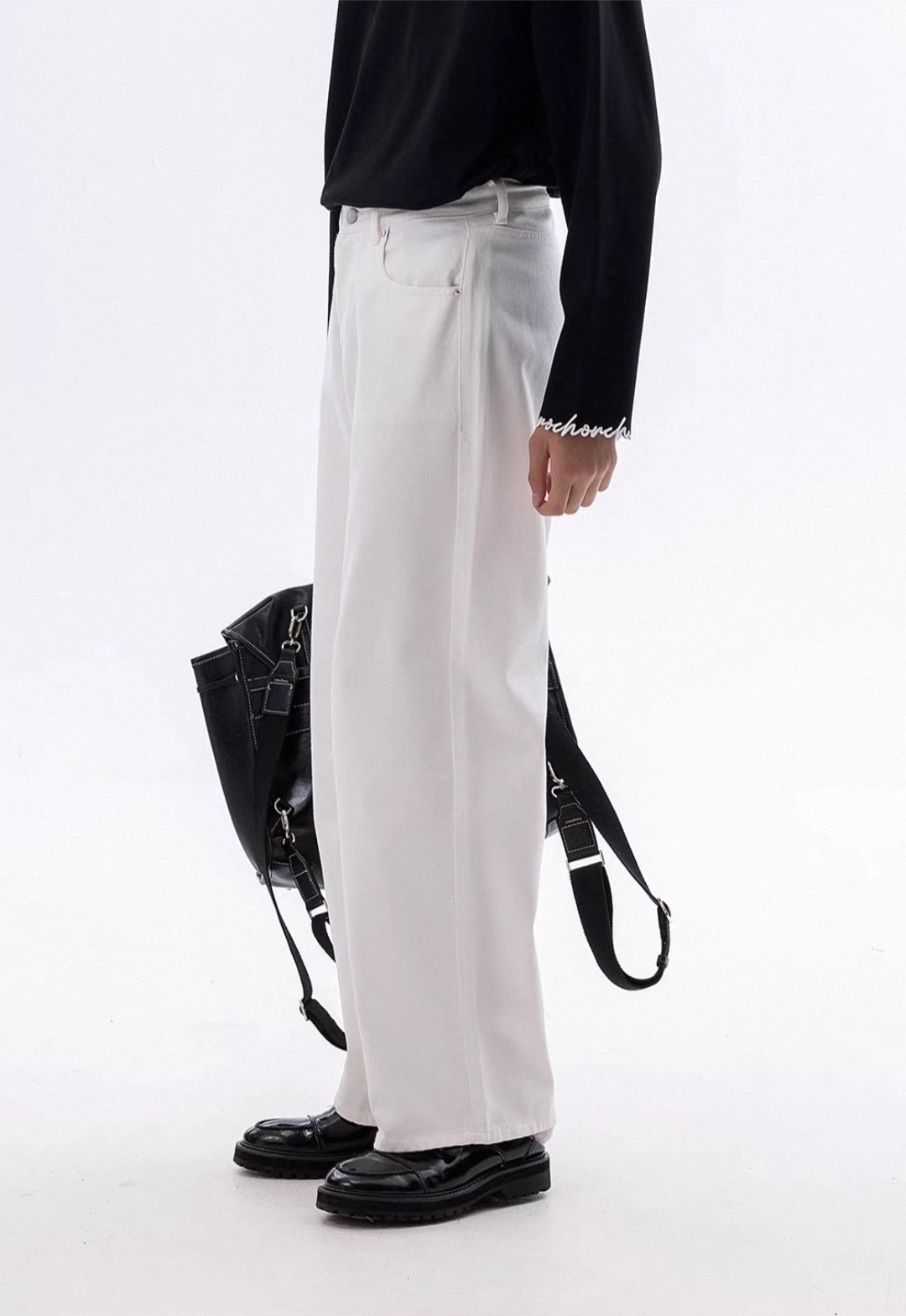 114. White Wide Leg Trousers