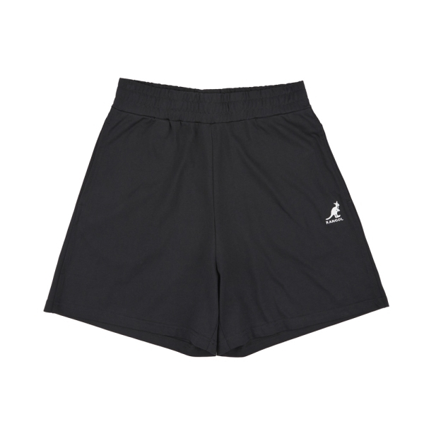 KANGOL 短褲 黑 米白 小LOGO 休閒 經典短褲 女 6422150320 6422150331