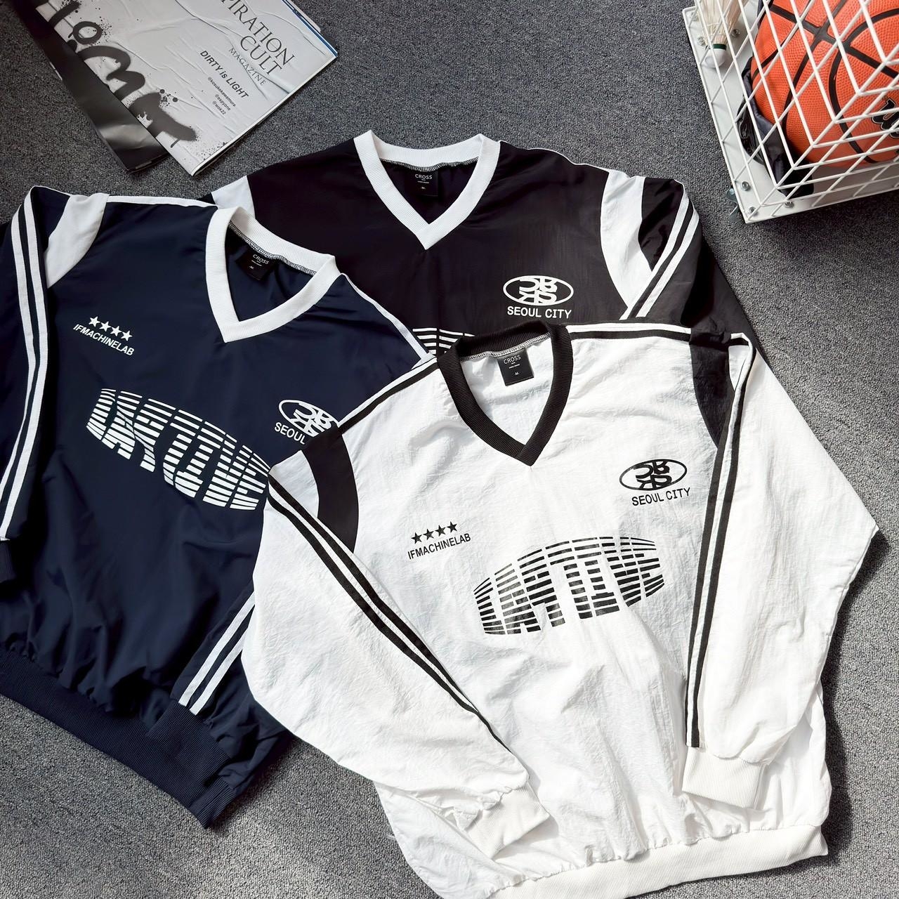 美式條紋字V領風衣 98289