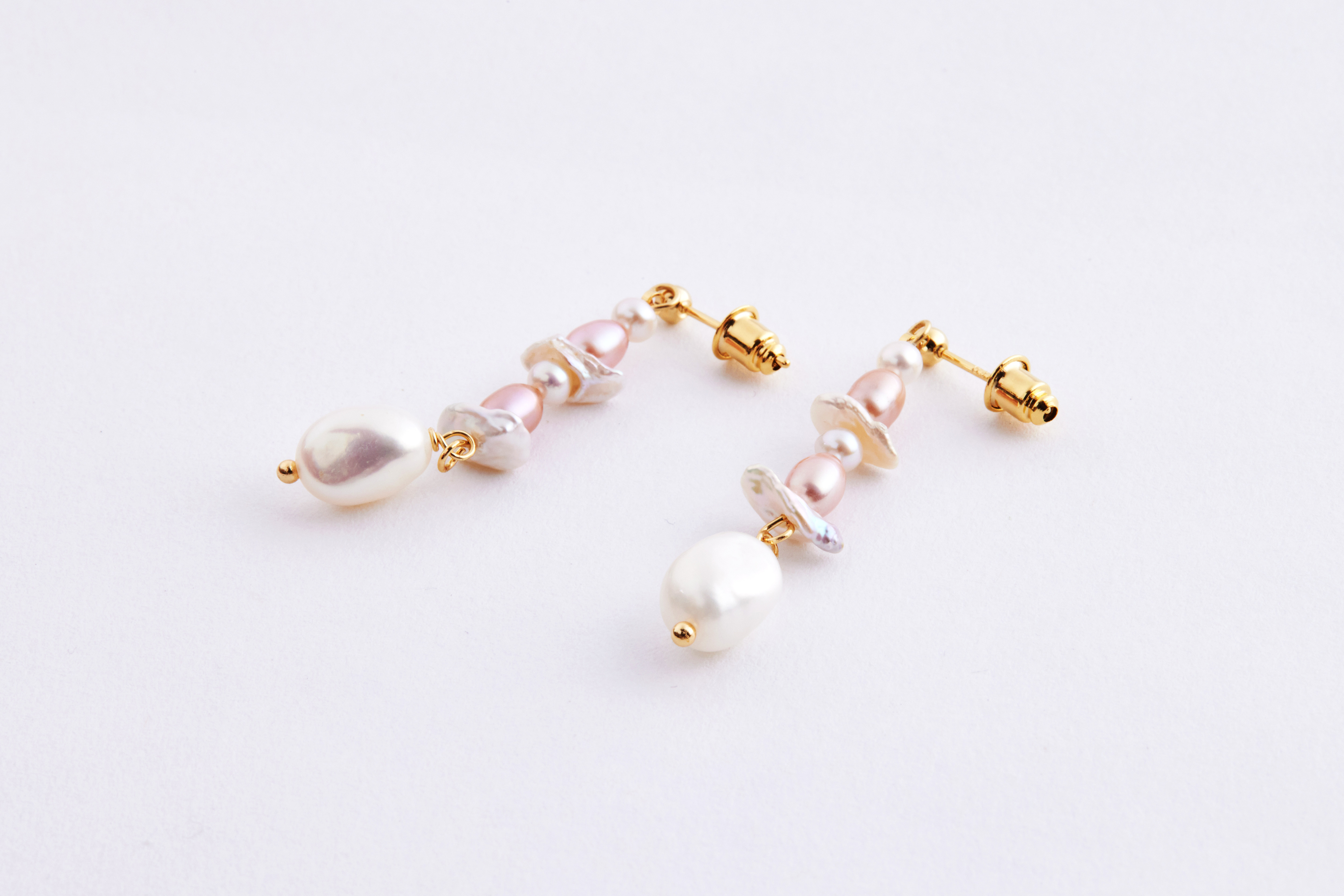 E2395 | 純銀淡水珍珠耳環