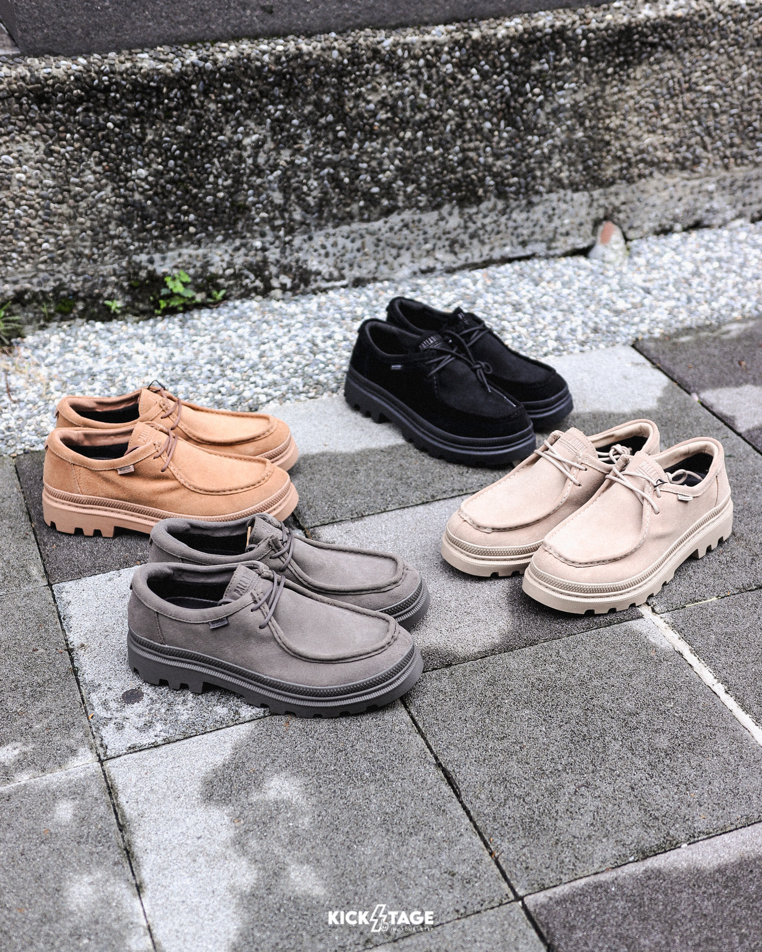 男女鞋 PALLADIUM TROOPER LOAF SDE WP+ 黑色 駝色 沙色 灰色 防水 輪胎橡膠大底 樂福鞋 麂皮鞋 休閒鞋【74591】