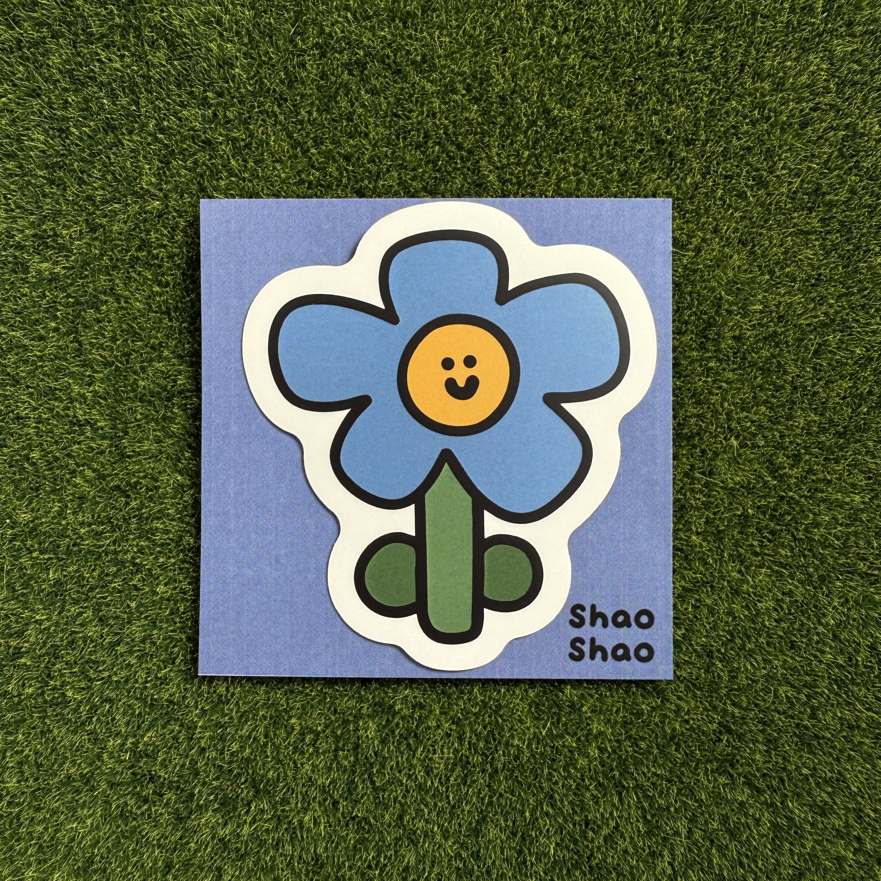 Waterproof Sticker (Blue)