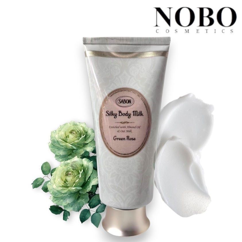 SABON 翠綠玫瑰杏仁油燕麥絲滑身體乳 200ml (平行進口)