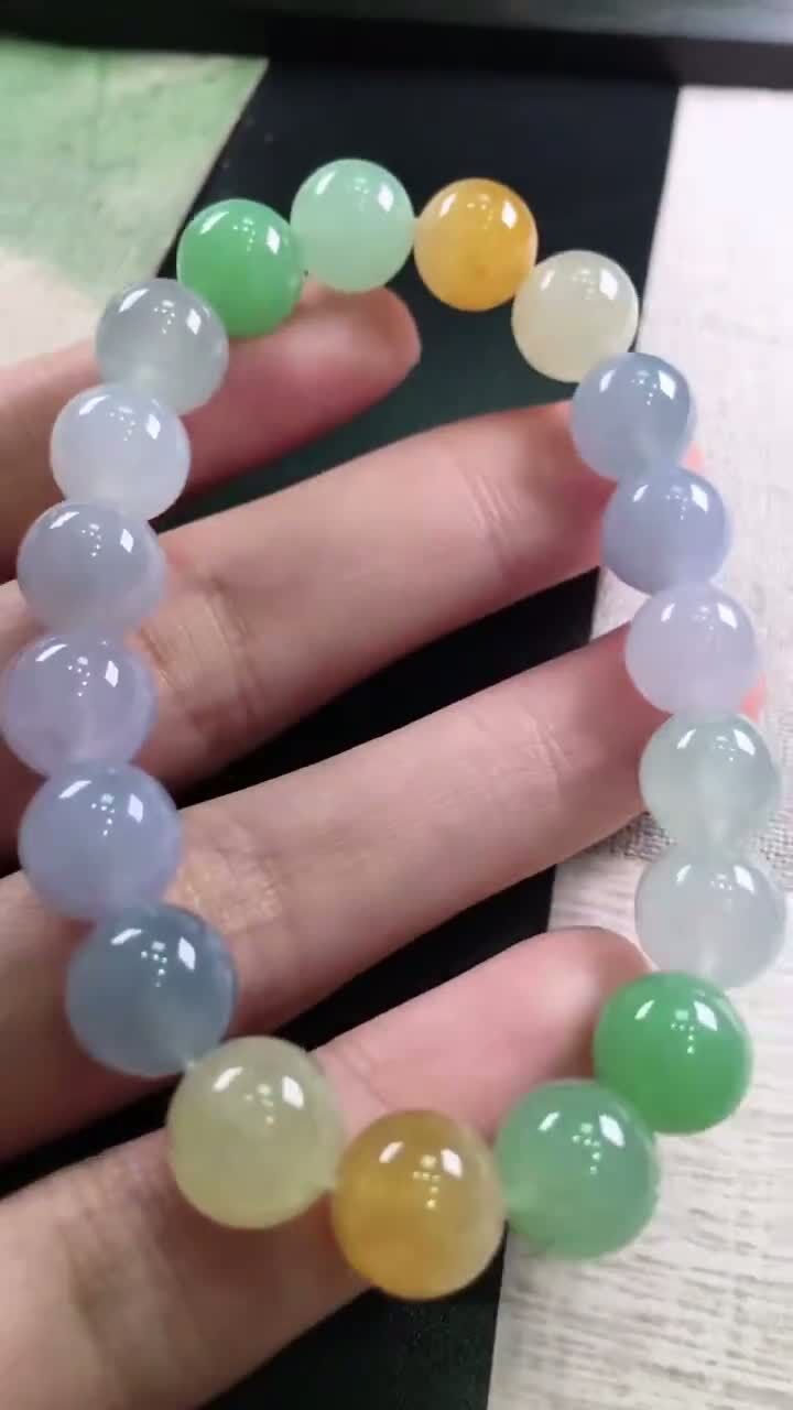 翡翠多寶手串 (10mm直徑),天然翡翠A玉, 緬甸玉, Jade, Jadeite