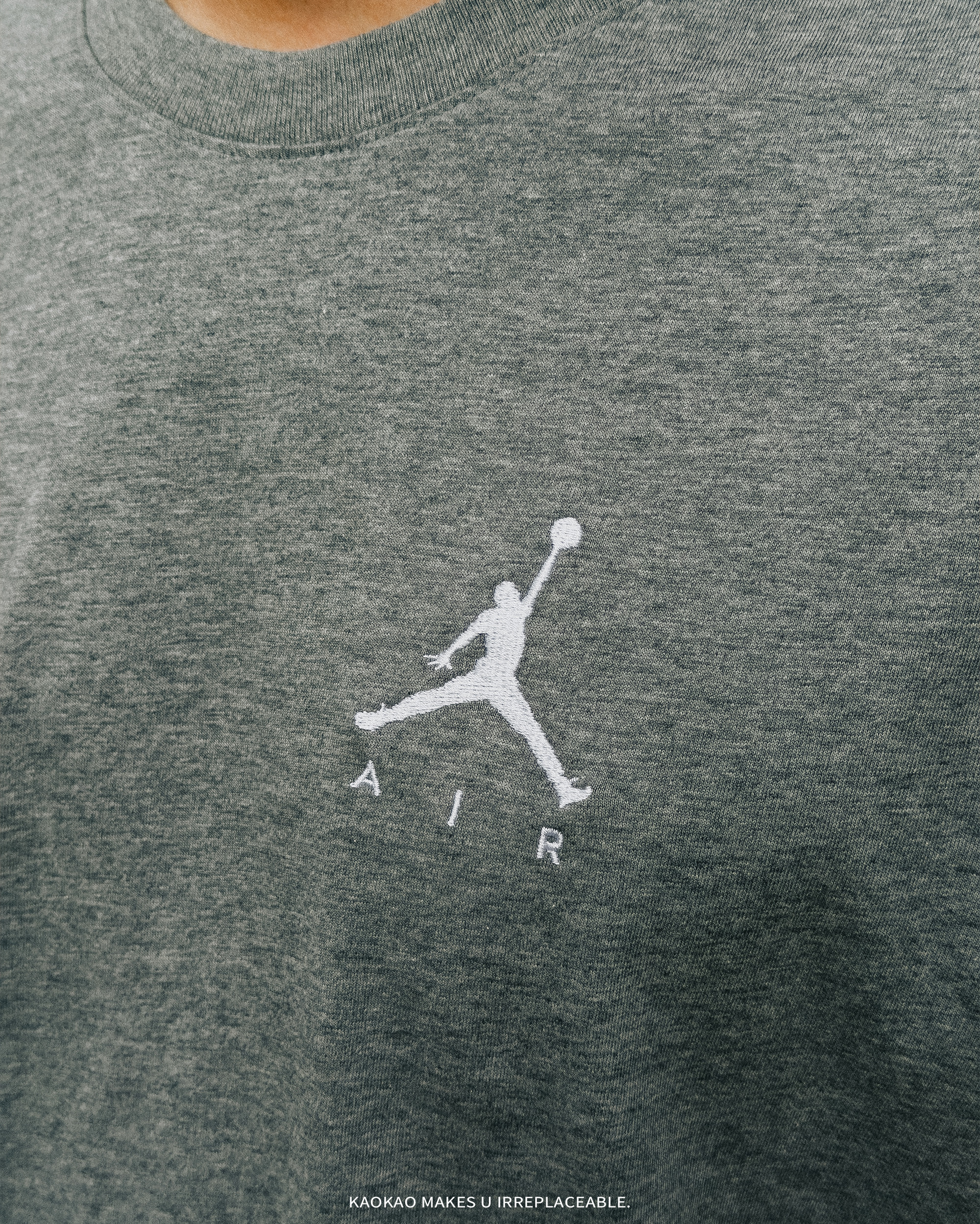 Nike 短袖 Jordan Air Jumpman 男款 黑 灰 棉質 喬丹 刺繡 短T 棉 【AH5297-091/010】