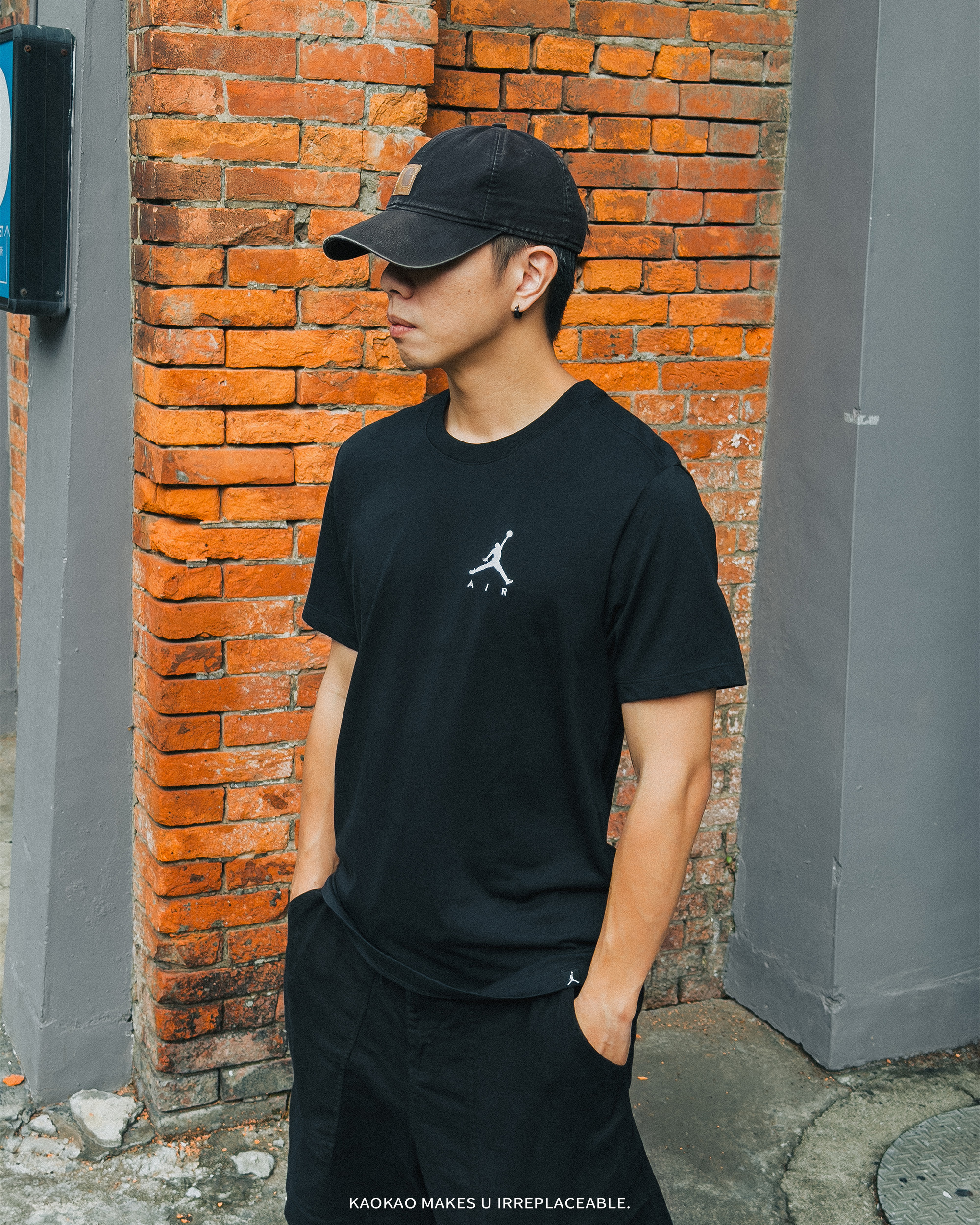 Nike 短袖 Jordan Air Jumpman 男款 黑 灰 棉質 喬丹 刺繡 短T 棉 【AH5297-091/010】