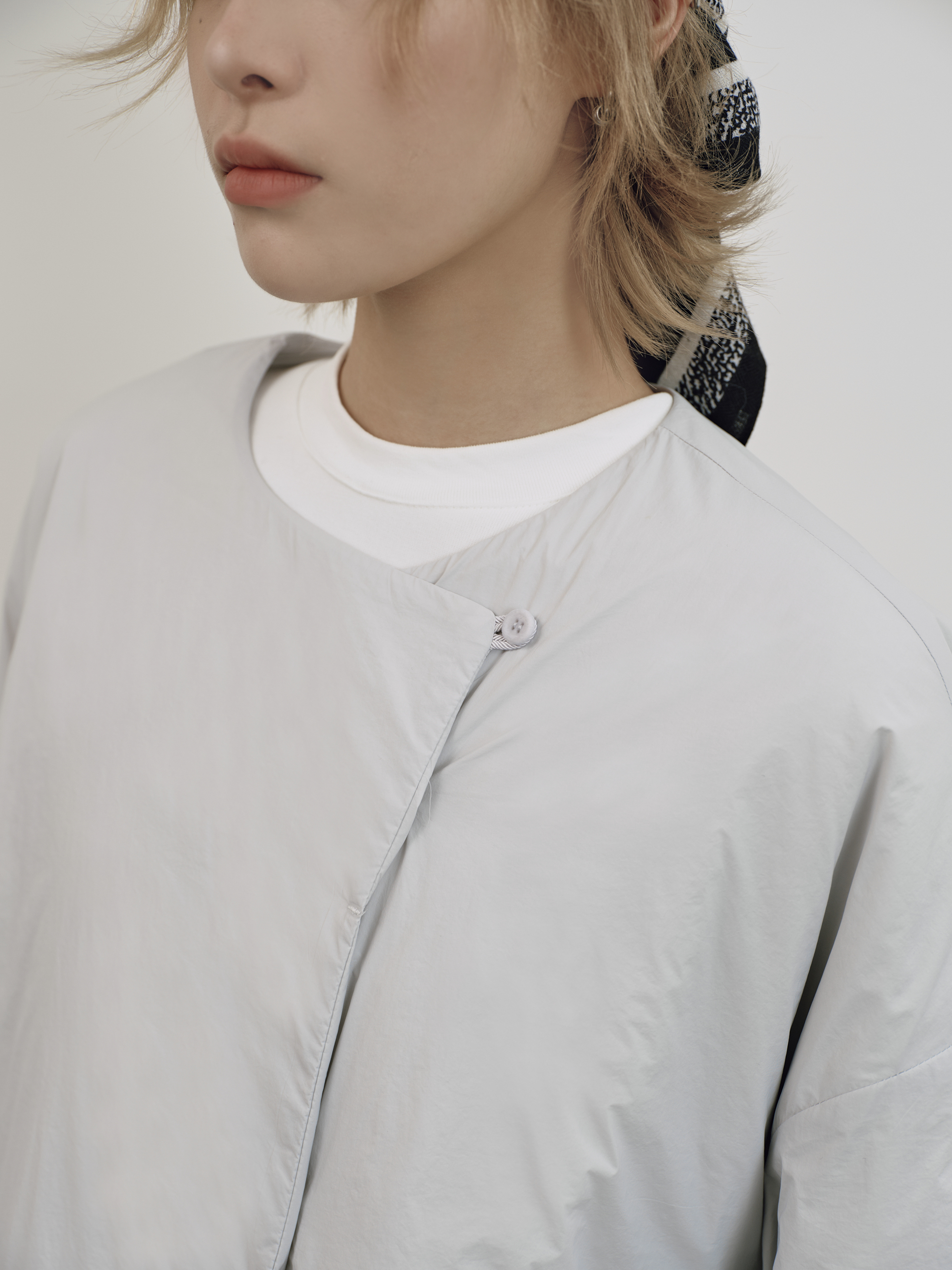 羊毛霧線極輕外套-灰