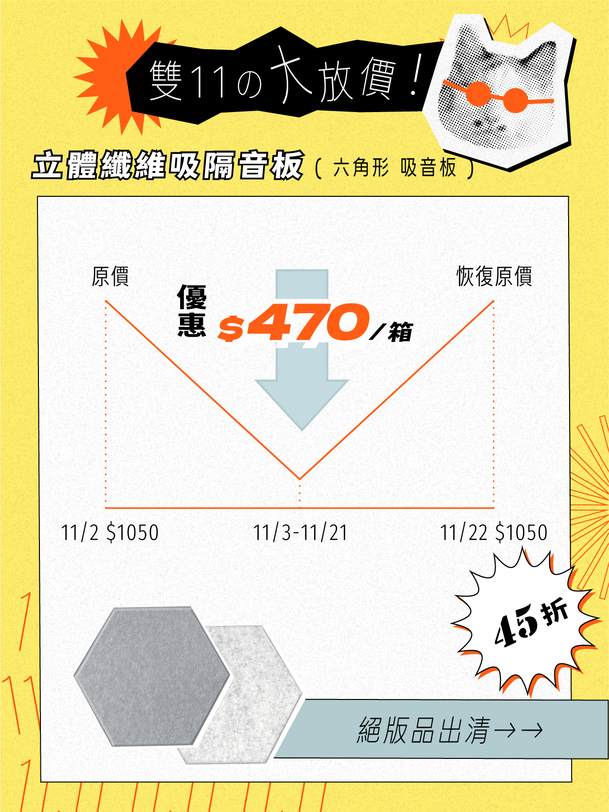 雙十一大放價-六角吸音手機