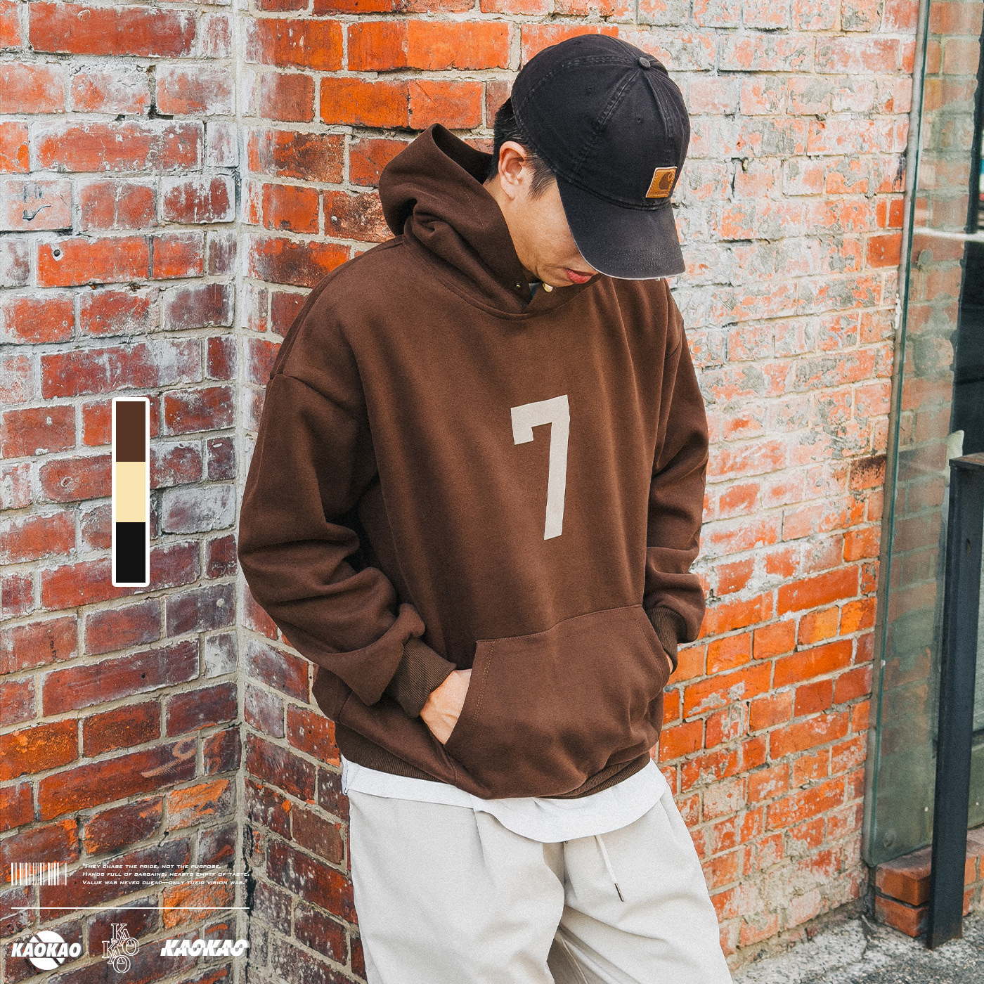 NATURE 400G重磅 數位印花帽T 美式復古【L3894】