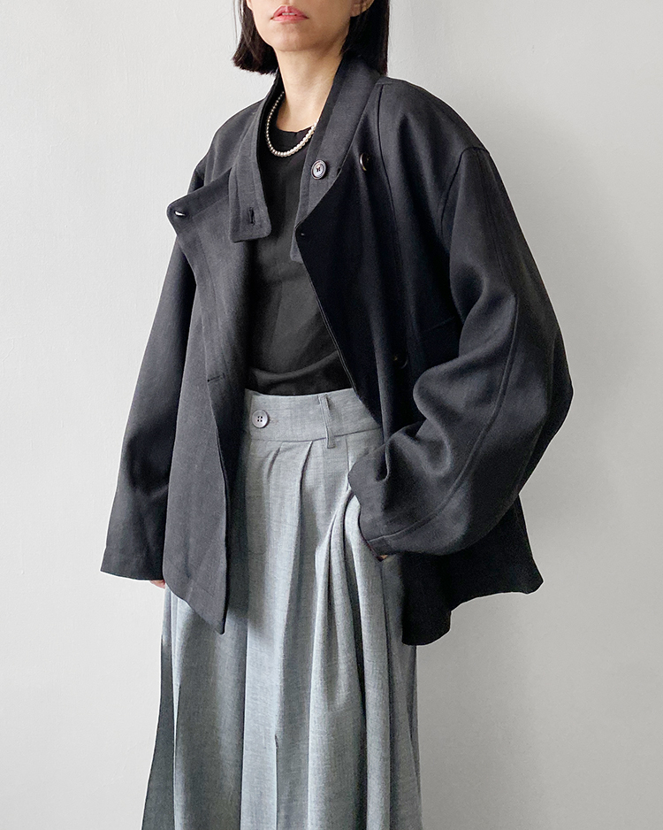 MFO-2814 立領短風衣外套