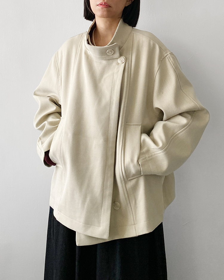 MFO-2814 立領短風衣外套