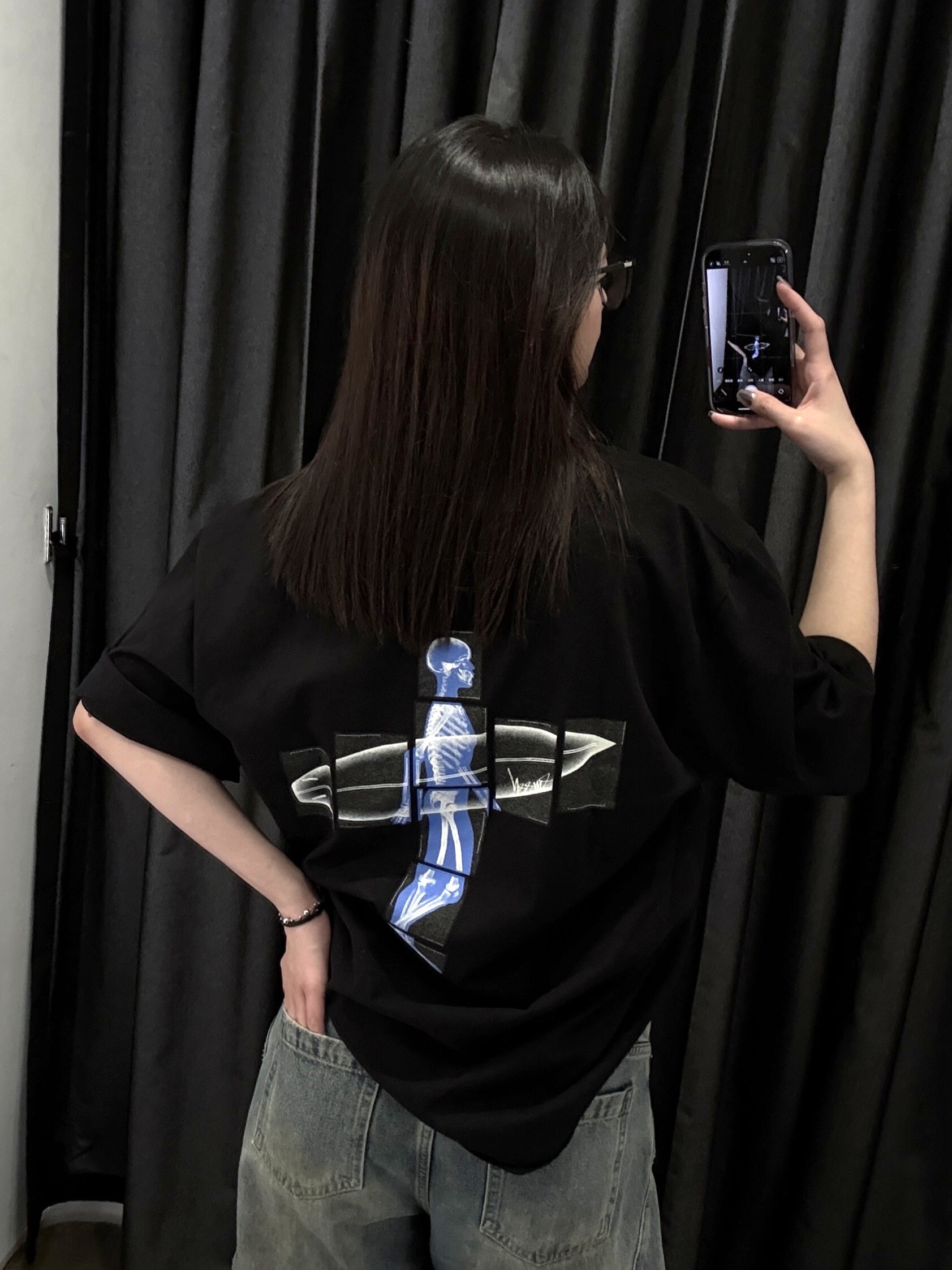 STUSSY BODY SCAN TEE X光 人體 左胸 LOGO 衝浪 短T