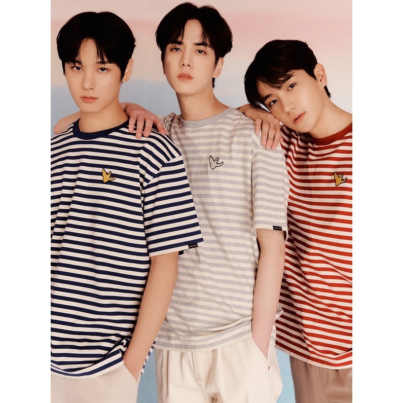 仙女樹🌟 現貨 whatitisnt x THE BOYZ 泳勛 柱延 賢在 同款 條紋 短袖
