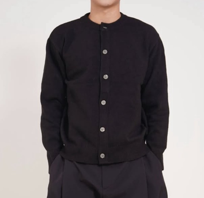 針織鈕扣開襟外套