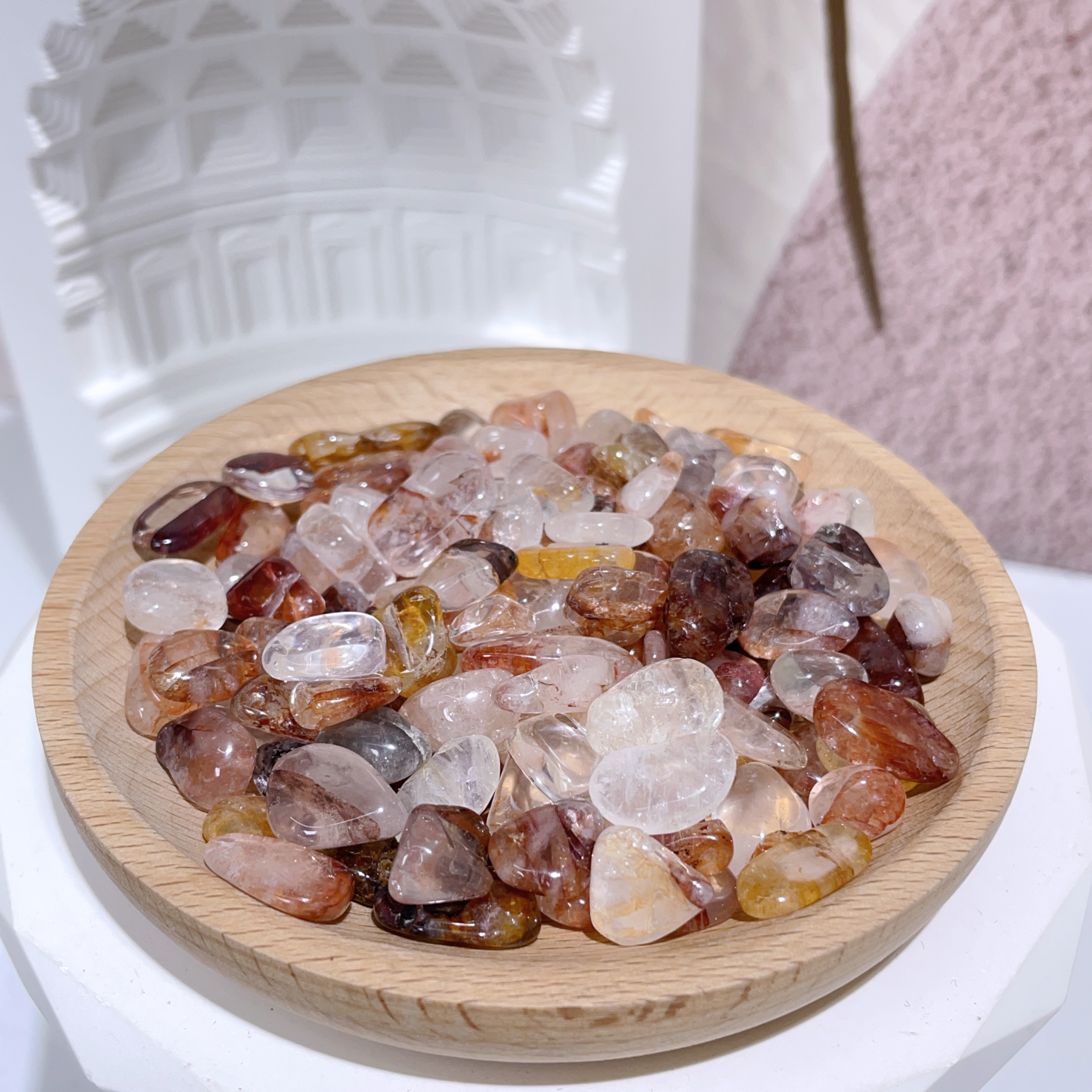 紅膠花碎石 100G