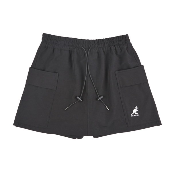 KANGOL 裙子 黑 綠 口袋 工裝 裙褲 短裙 女 6422150620 6422150671