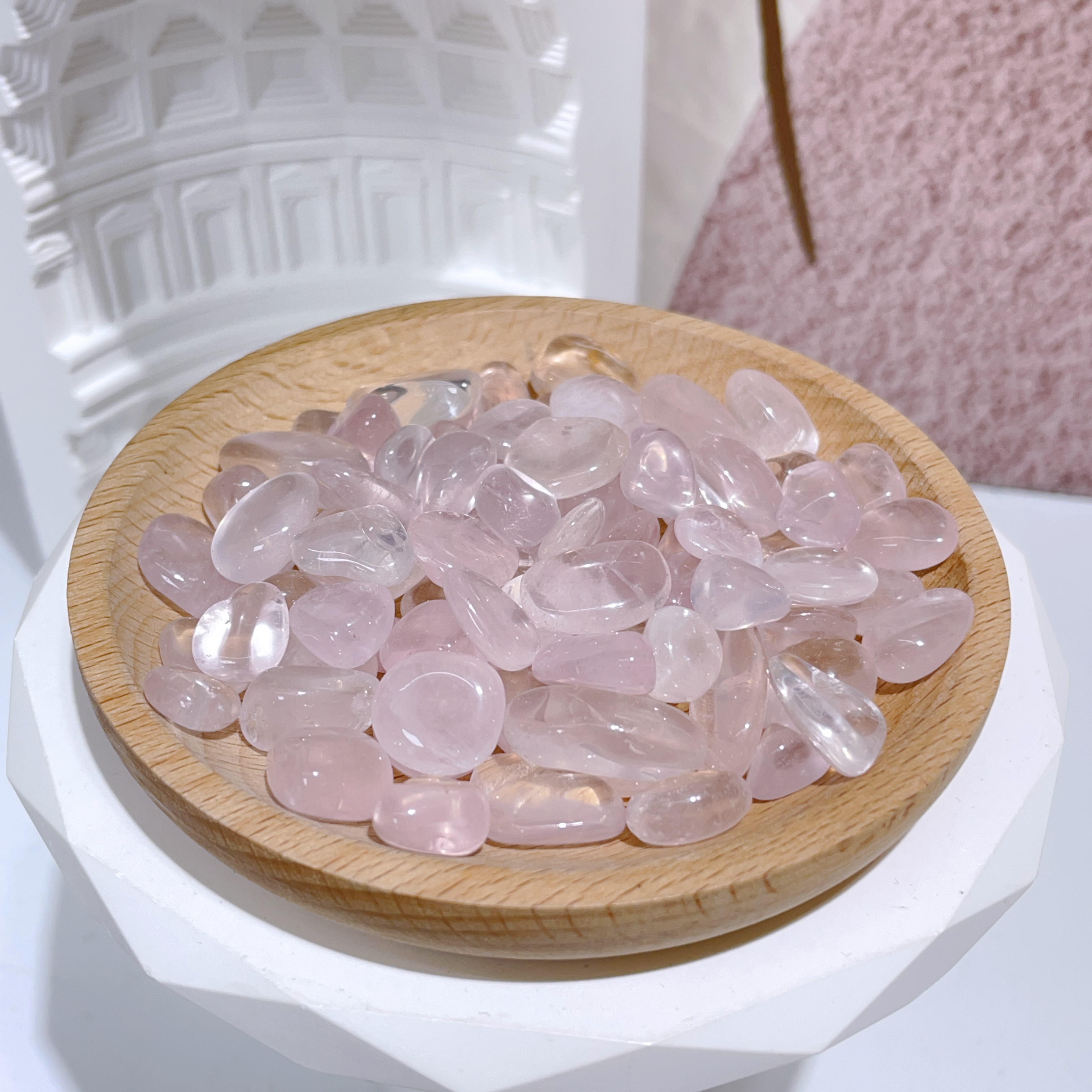 極品粉晶碎石 100g