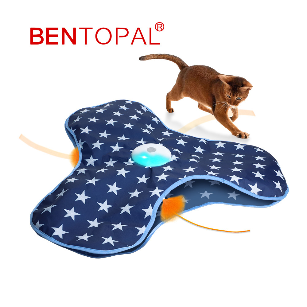 BENTOPAL 邦特普｜智能響紙狩獵遊戲墊-藍色星星款