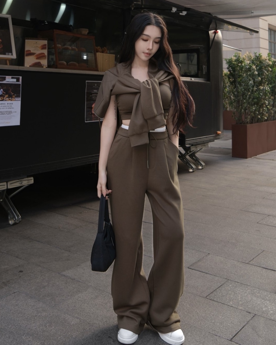 訂製-休閒超柔棉雙腰結長褲