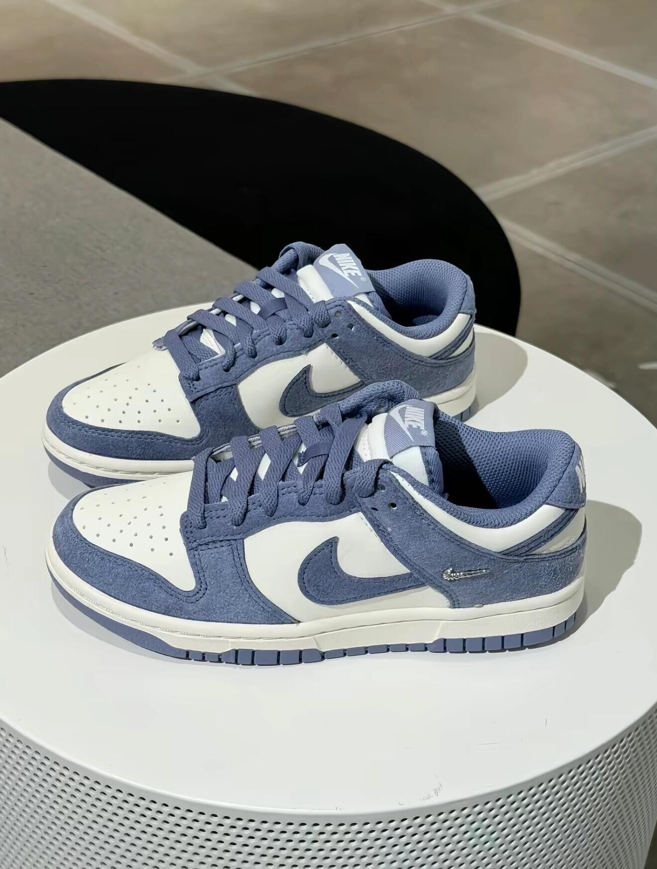 Nike Dunk Low 霧霾藍 藍紫色 麂皮 小勾 女款 IB4417-103/預購