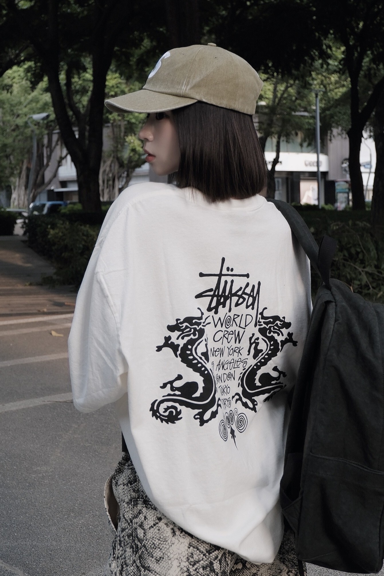 ✅(STUSSY特賣) STUSSY DOUBLE DRAGON TEE PIGMENT DYED TEE 短T 水洗 雙龍 LOGO