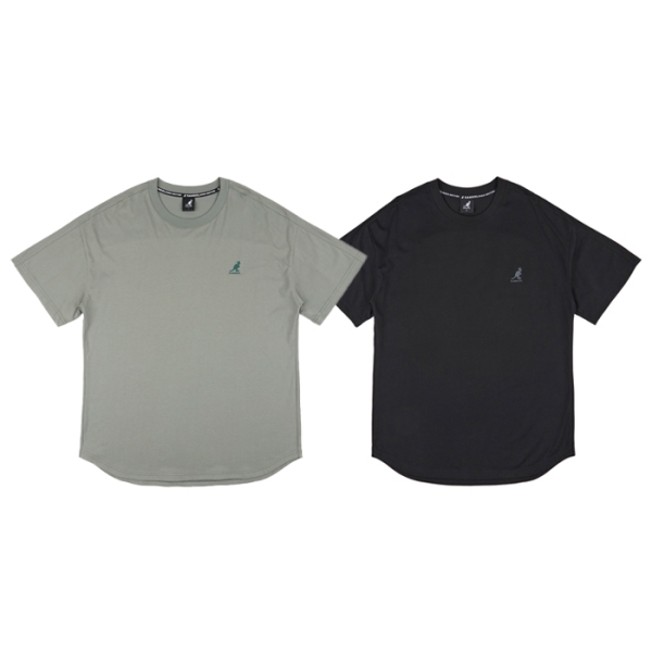 KANGOL 短T 黑 綠 刺繡LOGO 涼感 短袖 中性 6425100120 6425100171