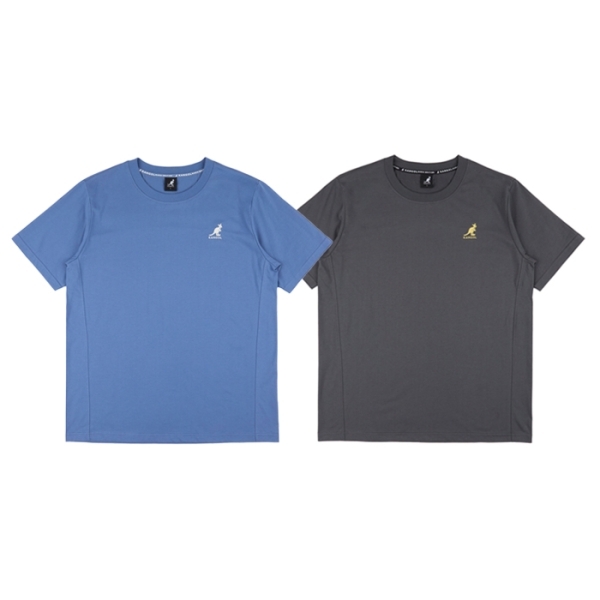 KANGOL 短袖 藍 深灰 刺繡LOGO 寬版 短T 中性 6425100281 6425100212