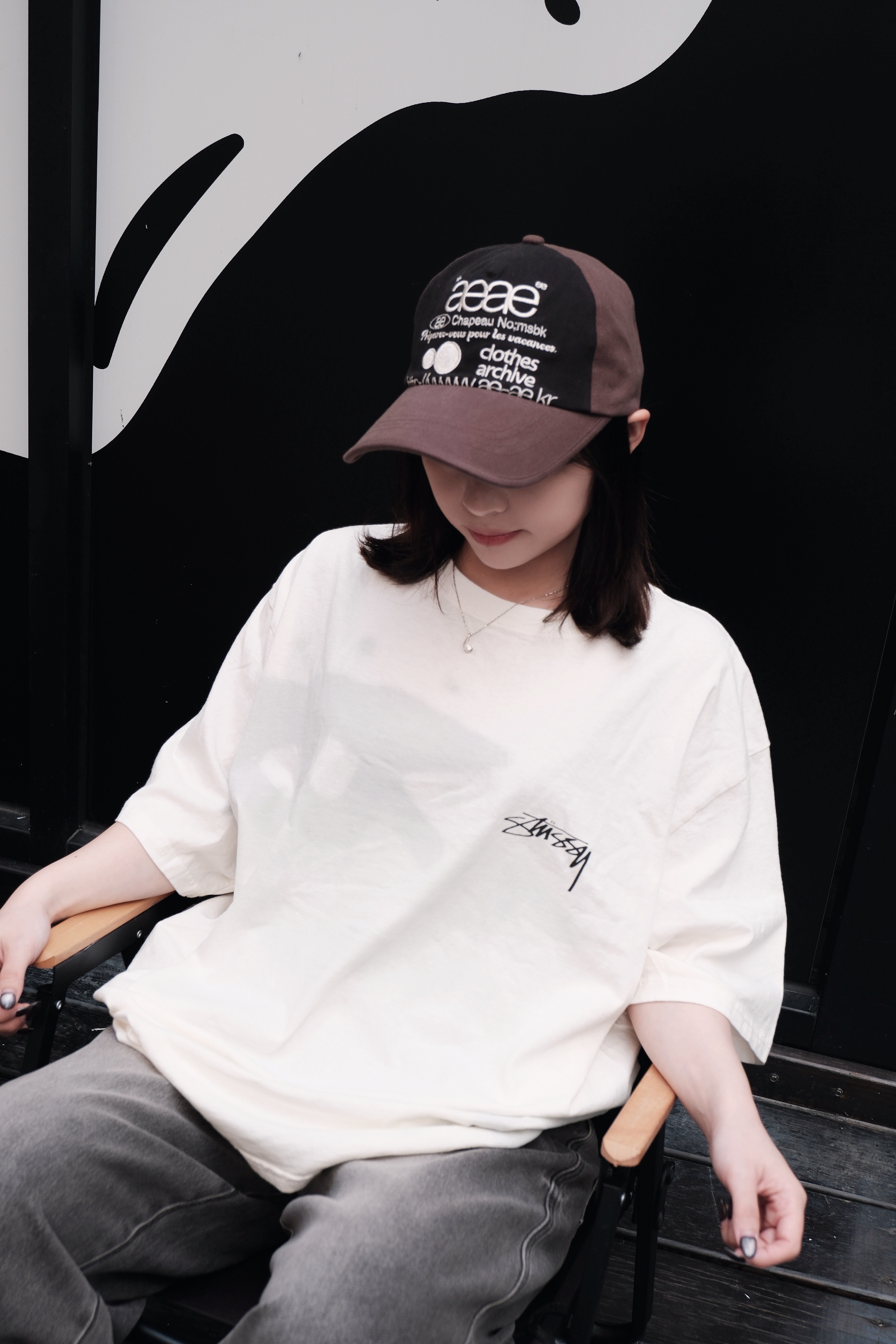 STUSSY LOW TIDE TEE PIGMENT DYED 浮水印 衝浪 小人 短T